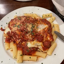 Chicken Parm with rigatoni