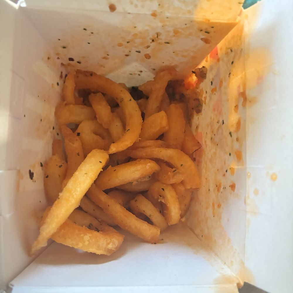 Jack in the Box - Chili Crisp Flavored Seasoned Curly Fries - Fast Food Near Me - Hayward, California
