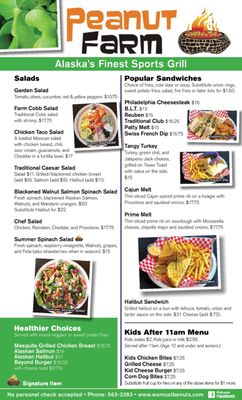 Menu photo 4 Peanut Farm Anchorage, AK