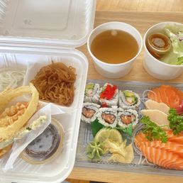 Sushi and Sashimi bento box