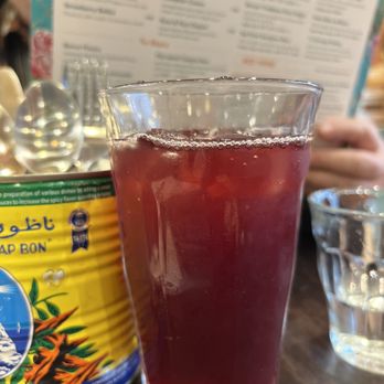 Comptoir Libanais - Pomegranate and orange blossom lemonade - Lebanese Near Me - London, XGL Comptoir Libanais - Pomegranate and orange blossom lemonade - Lebanese Near Me - London, XGL