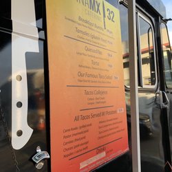Cocina MX32 - Food truck menu