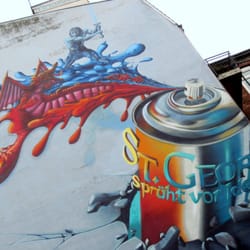 Grafitti St. Georg sprüht vor Ideen