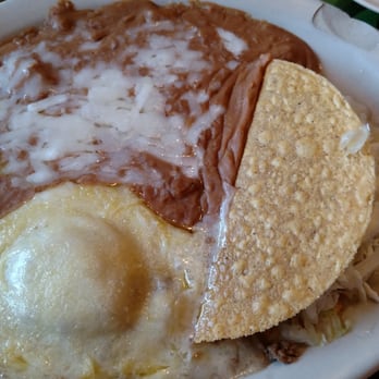El Rodeo - The egg-looking thing is the "chili relleno." - Mexican Near Me - Salem, Virginia