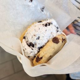 Cookies and cream with chocolate chip and m&m cookies