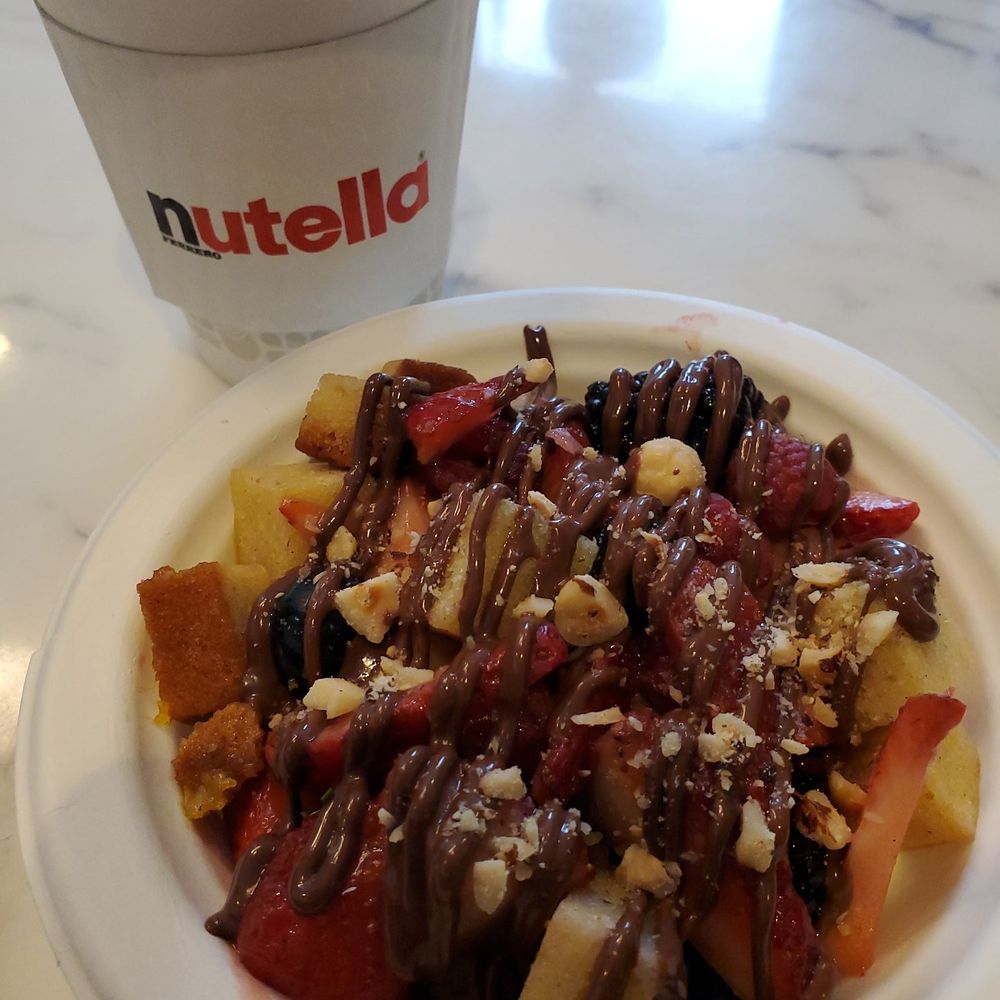 Nutella Cafe - Greek Yogurt Panzanella. - Desserts Near Me - Chicago, Illinois Nutella Cafe - Greek Yogurt Panzanella. - Desserts Near Me - Chicago, Illinois