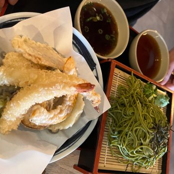 Nippon Cha - Tea soba noodles with shrimp tempura - Japanese Near Me - Bayside, New York Nippon Cha - Tea soba noodles with shrimp tempura - Japanese Near Me - Bayside, New York