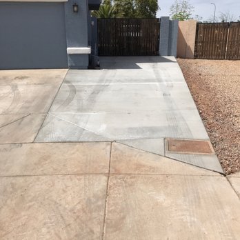 Rock Solid Concrete - John and Joann's new concrete pad and two new support columns for gate - Masonry/Concrete Near Me - Peoria, Arizona