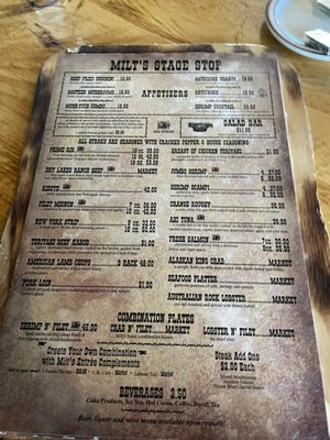Menu photo 5 Milt's Stage Stop Cedar City, UT Menu photo 5 Milt's Stage Stop Cedar City, UT