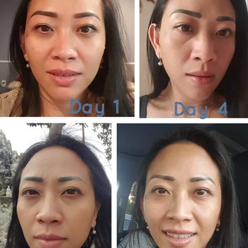 Lashes M Brows - before & after pictures of my ombre brows process - Eyelash Service Near Me - Garden Grove, California