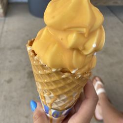 Frostburg Freeze - Vanilla butterscotch dipped cone in a waffle cone! $4.50(ish)