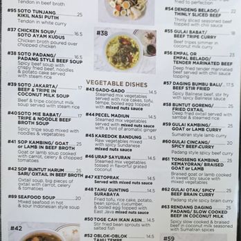 Toko Rame Indonesian Restaurant - Menu February 02, 2024 - Indonesian Near Me - Bellflower, California Toko Rame Indonesian Restaurant - Menu February 02, 2024 - Indonesian Near Me - Bellflower, California