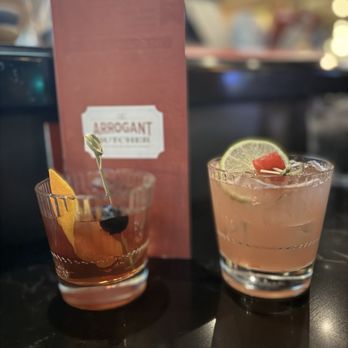 The Arrogant Butcher - The Old Fashioned Kiwi & Watermelon Margarita - American Near Me - Phoenix, Arizona The Arrogant Butcher - The Old Fashioned Kiwi & Watermelon Margarita - American Near Me - Phoenix, Arizona