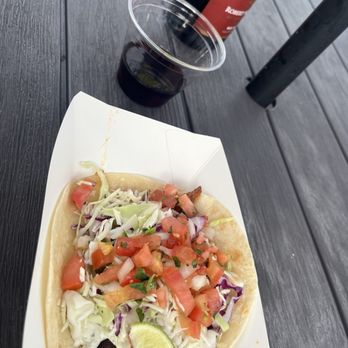 Pacific Beach Fish Shop - Blackened Sea Bass taco - Seafood Near Me - San Diego, California
