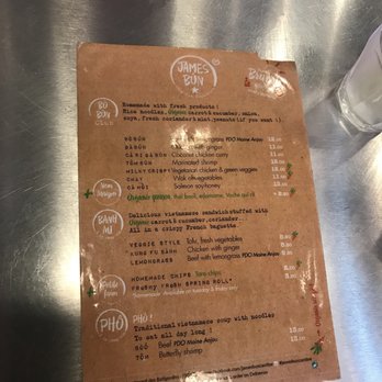 James Bun - Menu - Asian Fusion Near Me - Paris, 75