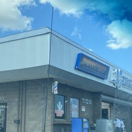 Outside of the store.