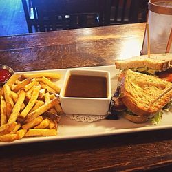 Nancy O's - BLT with avocado sandwich and gravy fries