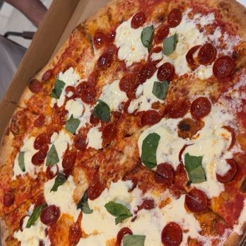 Mama's Boy - 20" Burrata with pepperoni, so delicious - Pizza Near Me - Oakland, California Mama's Boy - 20" Burrata with pepperoni, so delicious - Pizza Near Me - Oakland, California