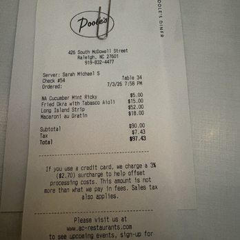 Poole's - Total for 1 person - New American Near Me - Raleigh, North Carolina Poole's - Total for 1 person - New American Near Me - Raleigh, North Carolina