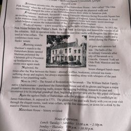 The Olde Pink House history The Olde Pink House history
