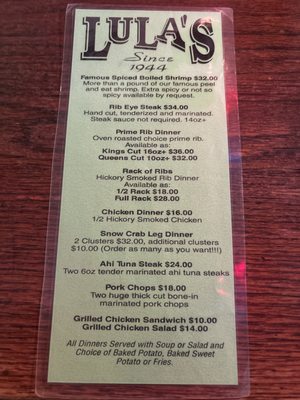 Menu photo 4 Lula's Tavern Moberly, MO Menu photo 4 Lula's Tavern Moberly, MO