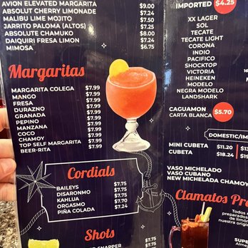 Los Colegas - a menu for a mexican restaurant - Seafood Near Me - El Paso, Texas