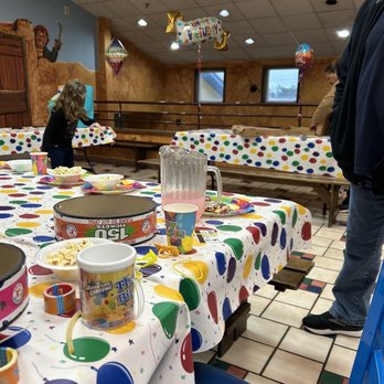 Adventure Landing Raleigh - Party room at adventure, landing with the stale popcorn on the table. - Mini Golf Near Me - Raleigh, North Carolina Adventure Landing Raleigh - Party room at adventure, landing with the stale popcorn on the table. - Mini Golf Near Me - Raleigh, North Carolina