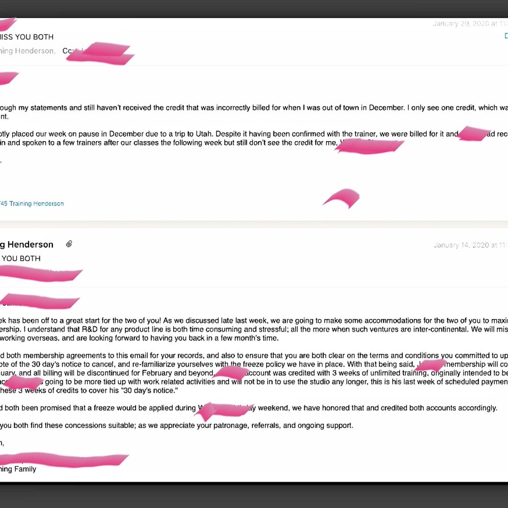 F45 Henderson - contract states I can cancel anytime, threatened to charge me over phone/email. Forced to 3 wks despite contract. - Trainers Near Me - Henderson, Nevada F45 Henderson - contract states I can cancel anytime, threatened to charge me over phone/email. Forced to 3 wks despite contract. - Trainers Near Me - Henderson, Nevada
