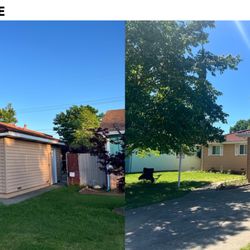 Gill's Gutters Construction - before and after Gutter installation