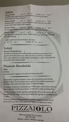 Menu photo 7 Pizzaiolo Portland, ME Menu photo 7 Pizzaiolo Portland, ME