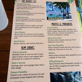 Dante's Restaurant & Pool Bar - Drink menu - American Near Me - Key West, Florida Dante's Restaurant & Pool Bar - Drink menu - American Near Me - Key West, Florida