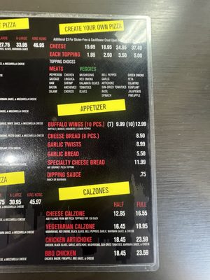 Menu photo 2 King kong NY Pizza San Jose, CA Menu photo 2 King kong NY Pizza San Jose, CA