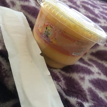 Van Ness Market - Chamoy mango dessert with wooden spoon $2 - Grocery Near Me - Santa Ana, California Van Ness Market - Chamoy mango dessert with wooden spoon $2 - Grocery Near Me - Santa Ana, California