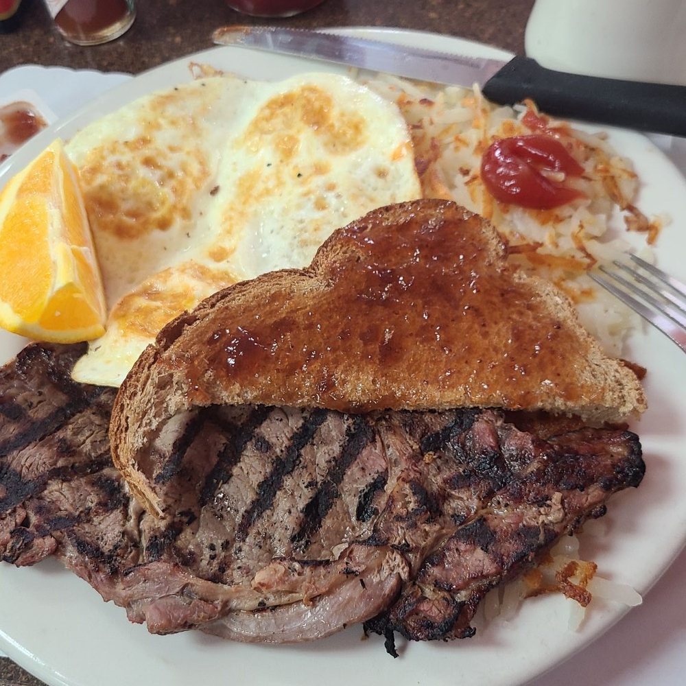 Harry's Cafe - Steak and eggs breakfast - American Near Me - Stanton, California