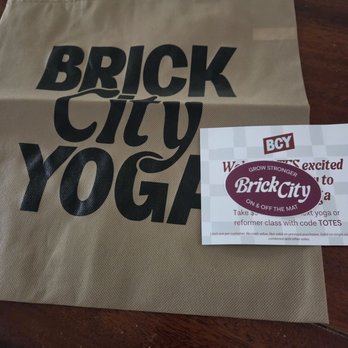 Brick City Yoga - Tote with freebies - Yoga Near Me - St. Louis, Missouri Brick City Yoga - Tote with freebies - Yoga Near Me - St. Louis, Missouri