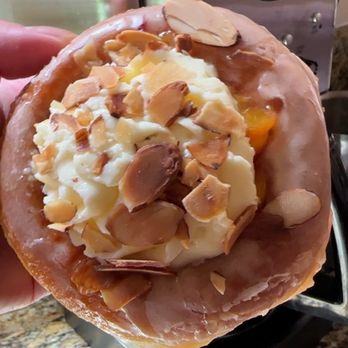 Oliboli Donuts - Peach Fraiche (seasonal) - Donuts Near Me - Tustin, California Oliboli Donuts - Peach Fraiche (seasonal) - Donuts Near Me - Tustin, California