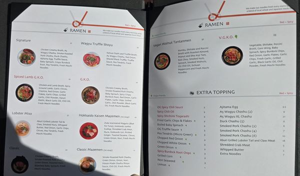 Menu photo 5 MENSHO Walnut Creek, CA