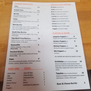 Top Shelf Tacos - menu 2 - Mexican Near Me - Carson, California Top Shelf Tacos - menu 2 - Mexican Near Me - Carson, California