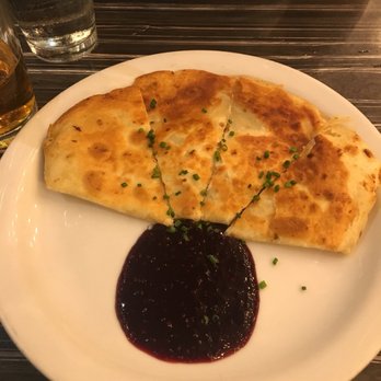 Blue Collar - Duck confit quesadilla with Raspberry sauce. So good! - Comfort Food Near Me - Miami, Florida