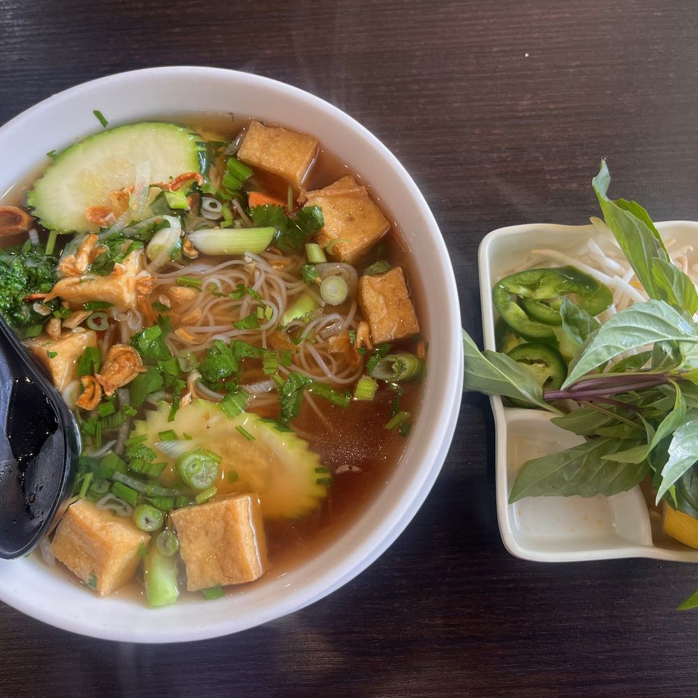 Pho Nation - Medium veggie pho with beef bone broth - Vietnamese Near Me - San Francisco, California Pho Nation - Medium veggie pho with beef bone broth - Vietnamese Near Me - San Francisco, California