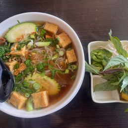 Medium veggie pho with beef bone broth