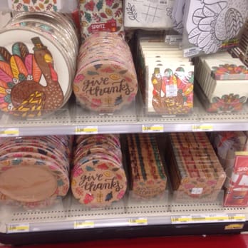 Target - I was pleasantly surprised to see some Thanksgiving items out! Usually, it's all about Christmas. Hallelujah! - Department Stores Near Me - San Jose, California Target - I was pleasantly surprised to see some Thanksgiving items out! Usually, it's all about Christmas. Hallelujah! - Department Stores Near Me - San Jose, California