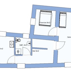 Gite les Maraichers - Plan du premier étage du gite les maraichers