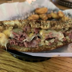 The Body Shop Bar & Grill - BEST Ruben with perfect cheese curds