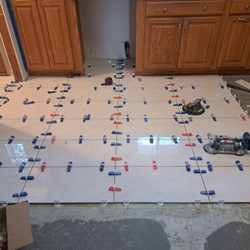 CJ Flooring and Supply - They did the job right making sure every tile was level.