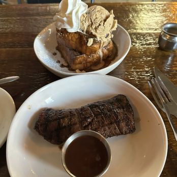 The Hutton - 6 oz Skirt Steak & Bourbon Caramel French Toast - New American Near Me - Jersey City, New Jersey The Hutton - 6 oz Skirt Steak & Bourbon Caramel French Toast - New American Near Me - Jersey City, New Jersey