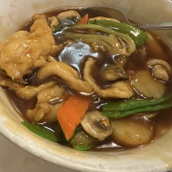 Red Lantern Chinese Cuisine - Gravy for crispy noodles - Chinese Near Me - Glendora, California Red Lantern Chinese Cuisine - Gravy for crispy noodles - Chinese Near Me - Glendora, California