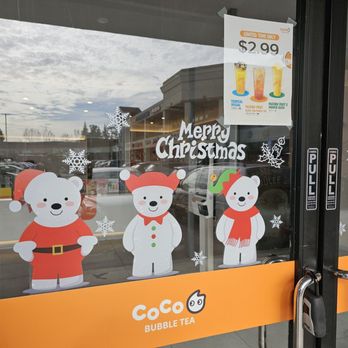 CoCo Bubble Tea - 12-23-24. Seasonal Decorations - Bubble Tea Near Me - Milpitas, California