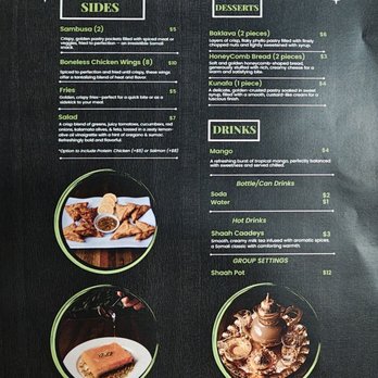 Bisbas Restaurant - Back side of the menu - Somali Near Me - San Diego, California Bisbas Restaurant - Back side of the menu - Somali Near Me - San Diego, California