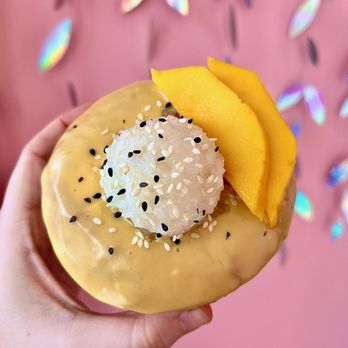 Reverie Bakeshop - mango sticky rice donut - Desserts Near Me - Richardson, Texas Reverie Bakeshop - mango sticky rice donut - Desserts Near Me - Richardson, Texas